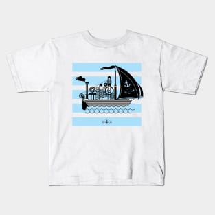 Fishing boat Kids T-Shirt